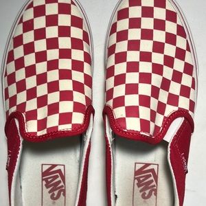 Red Checkered Vans